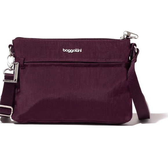 Baggallini Handbags - Baggallini Plum Crossbody Bag